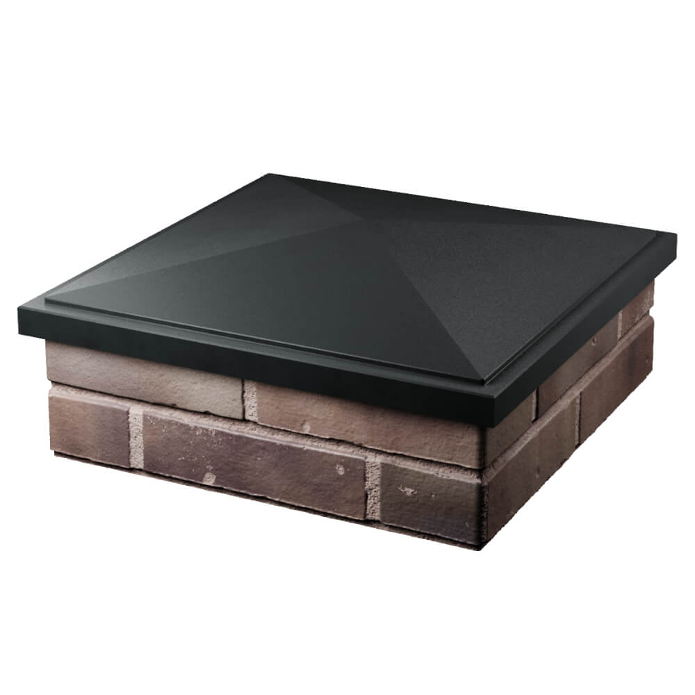 Колпак Zking БонаМоно Черный на столб 2х2 кирпича (515х515, 530х530мм) в Менделеевске фото