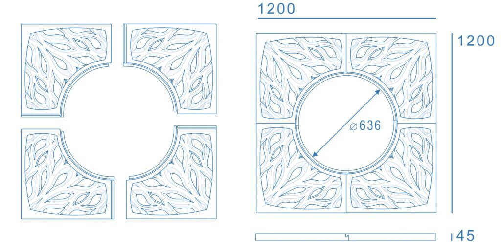 Приствольная решетка для дерева ZKING CRUST 1.2х1.2м Черная в Менделеевске фото