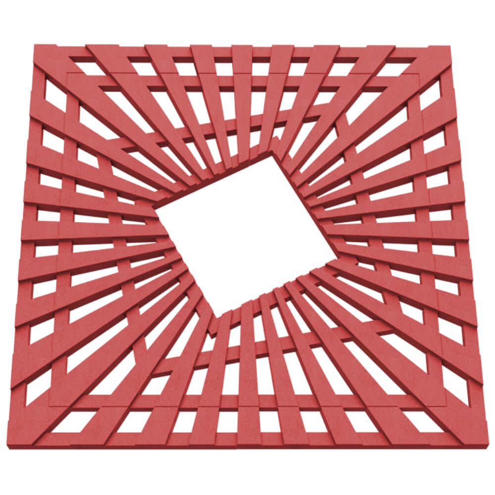 Приствольная решетка для дерева ZKING ATMOSPHERE 1.2х1.2м Красная в Менделеевске фото