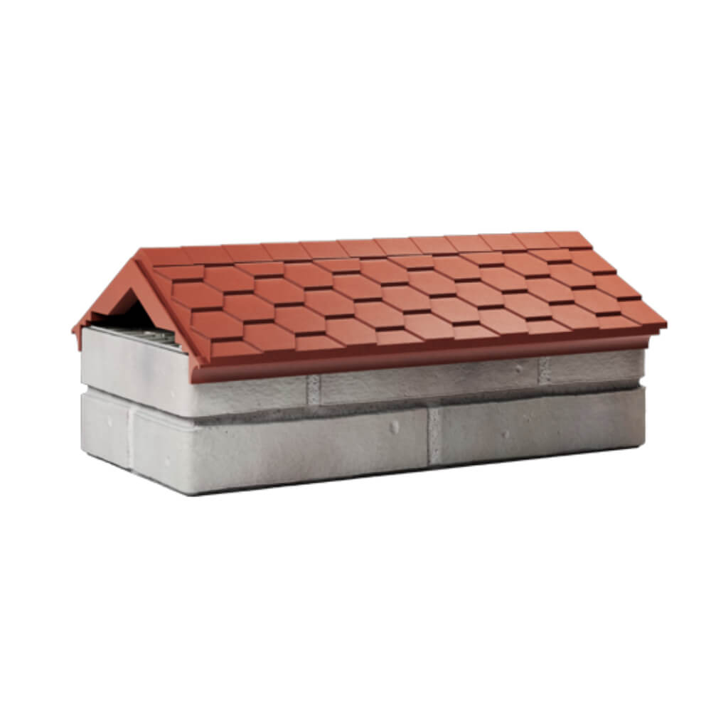 Парапет Zking Эверест Красный с посадкой на 1 кирпич (200/225/255мм) Менделеевск фото