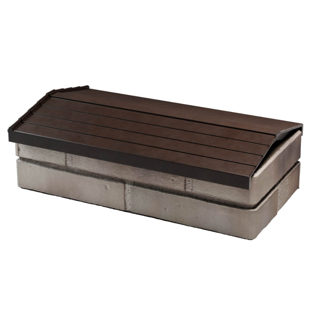 Парапет Zking Бона ХайТек Коричневый с посадкой на 1 кирпич (200/225/255мм) в Менделеевске фото