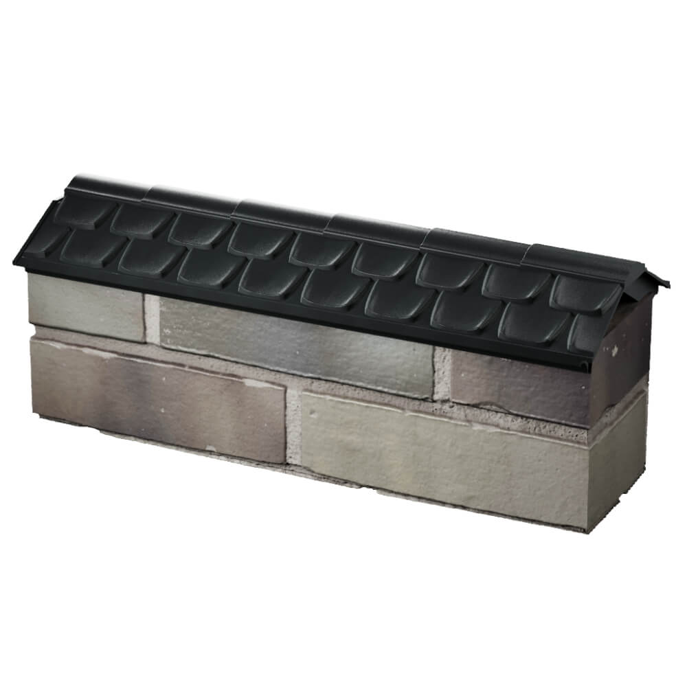 Парапет Zking Эльбрус Черный с посадкой на 0.5 кирпича (130мм) в Менделеевске фото