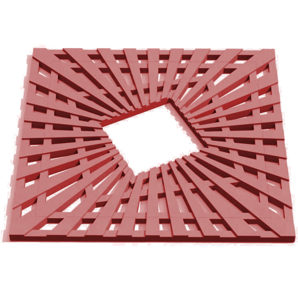 Приствольная решетка для дерева ZKING ATMOSPHERE 1.2х1.2м Красная Менделеевск фото