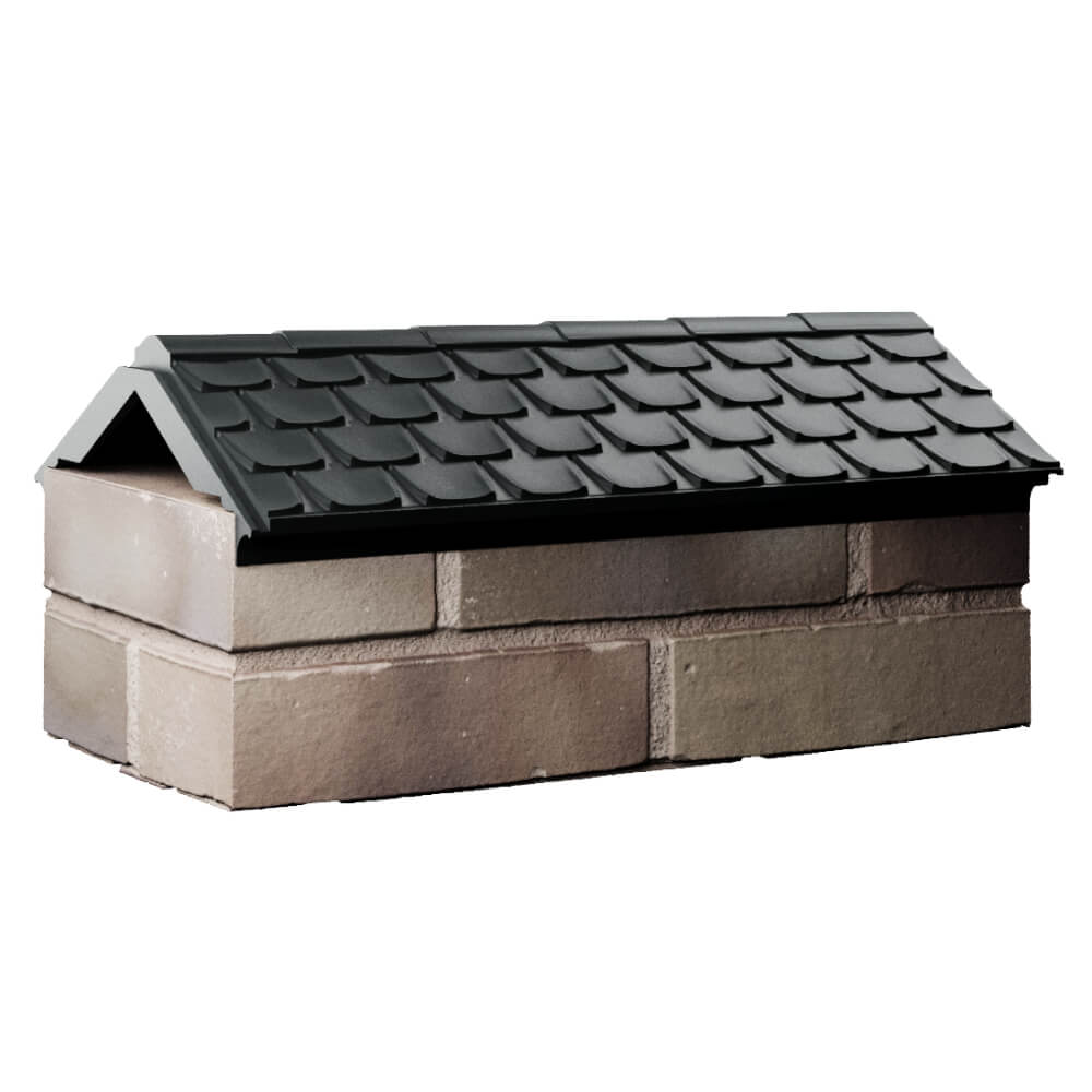 Парапет Zking Эльбрус Черный с посадкой на 1 кирпич (255мм) Менделеевск фото