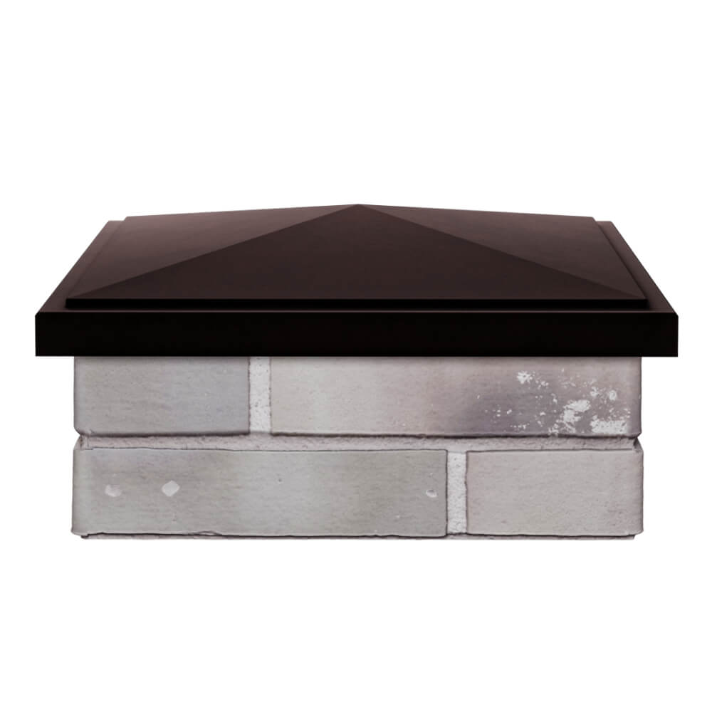 Колпак Zking БонаМоно Коричневый на столб 1.5х1.5 кирпича (385х385, 400х400мм) Менделеевск фото