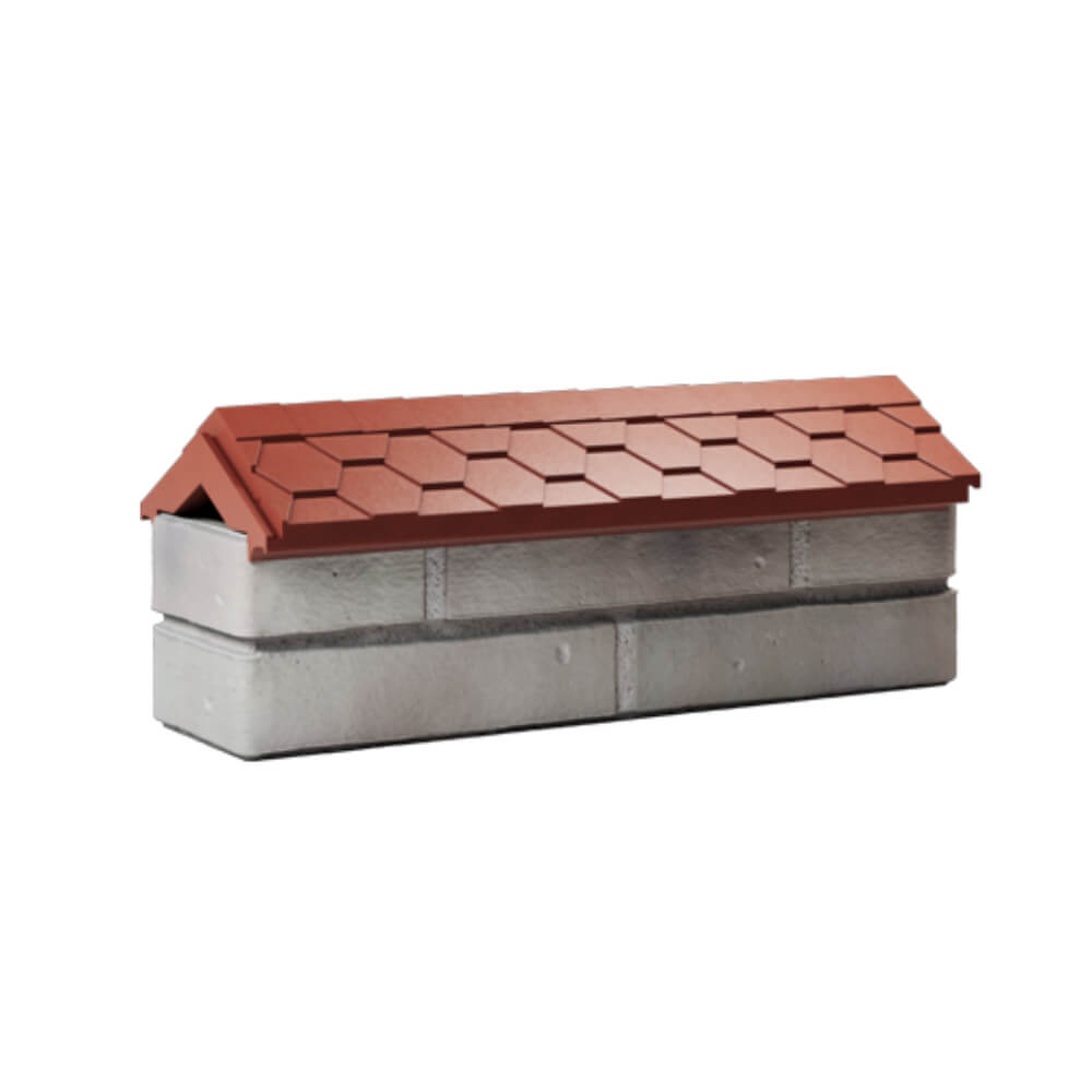 Парапет Zking Эверест Красный с посадкой на 0.5 кирпича (130мм) Менделеевск фото