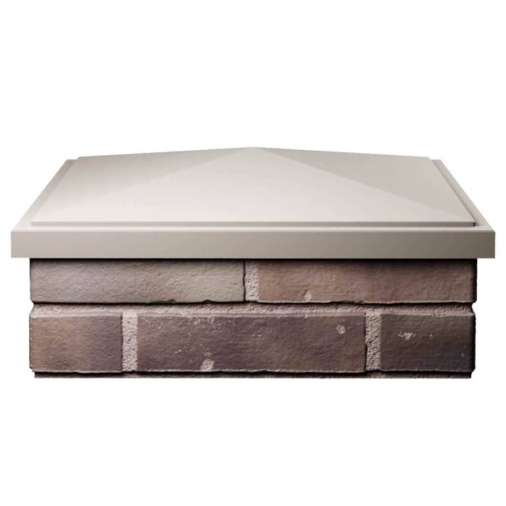 Колпак Zking БонаМоно Бежевый на столб 2х2 кирпича (515х515, 530х530мм) Менделеевск фото