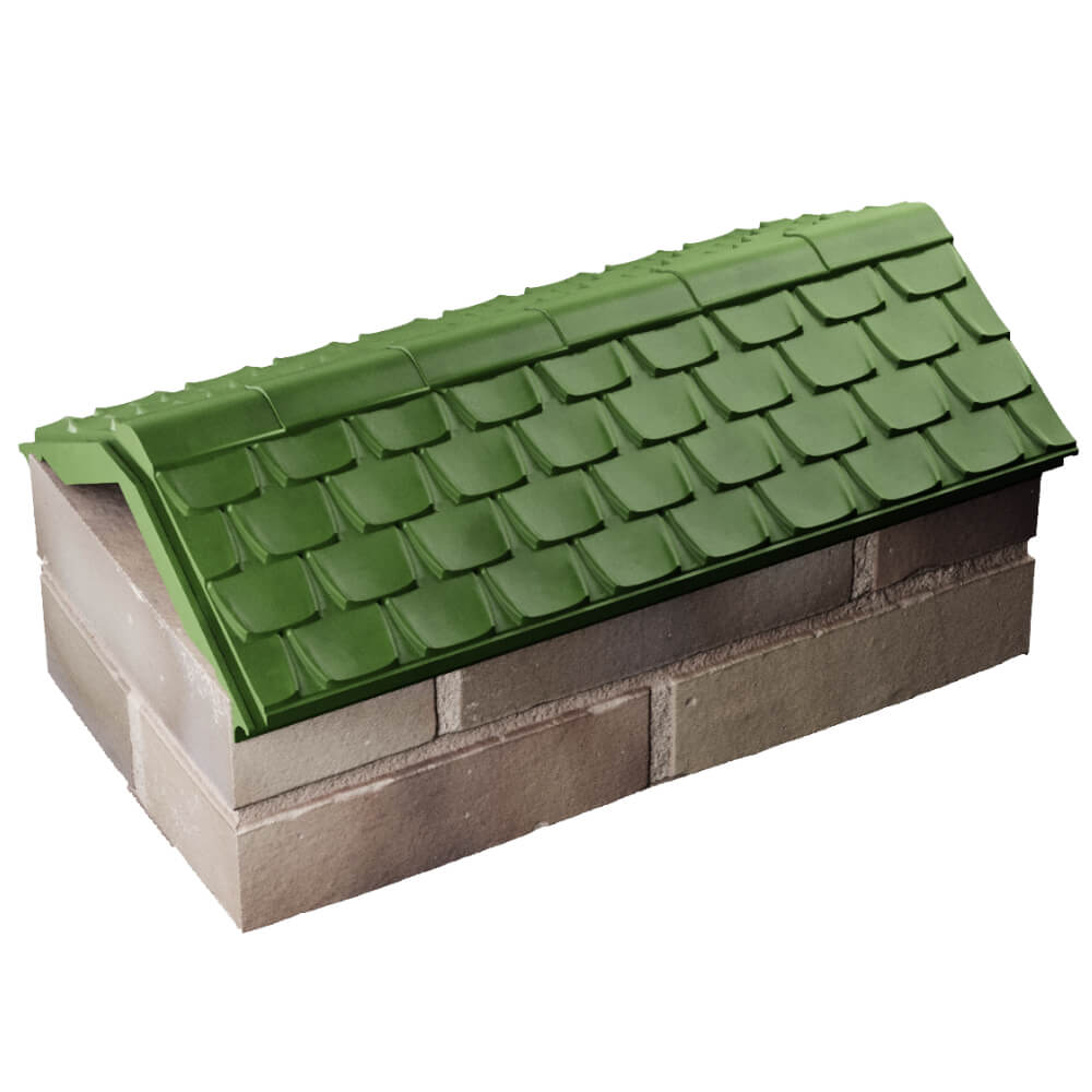 Парапет Zking Эльбрус Зеленый с посадкой на 1 кирпич (255мм) в Менделеевске фото