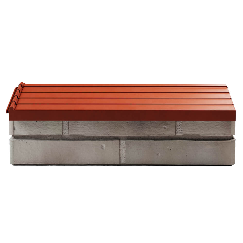 Парапет Zking Бона ХайТек Красный с посадкой на 1 кирпич (200/225/255мм) в Менделеевске фото