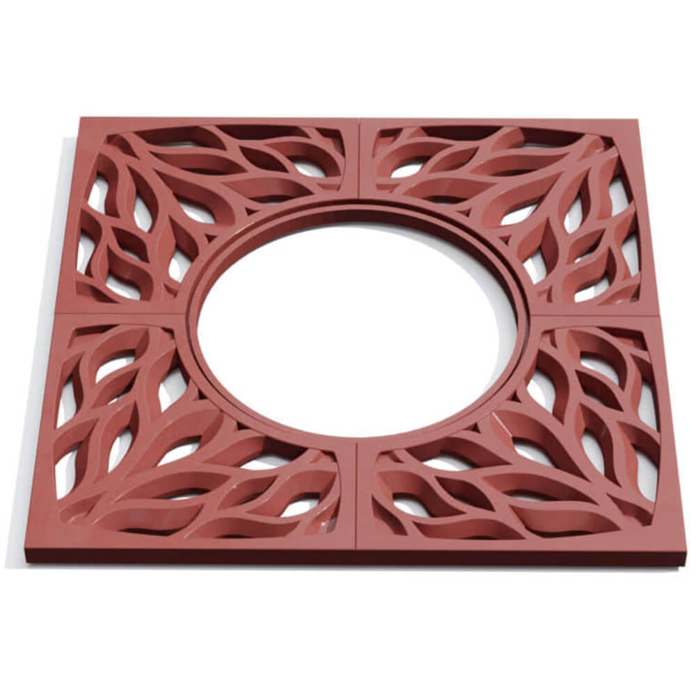 Приствольная решетка для дерева ZKING CRUST 1.2х1.2м Красная Менделеевск фото