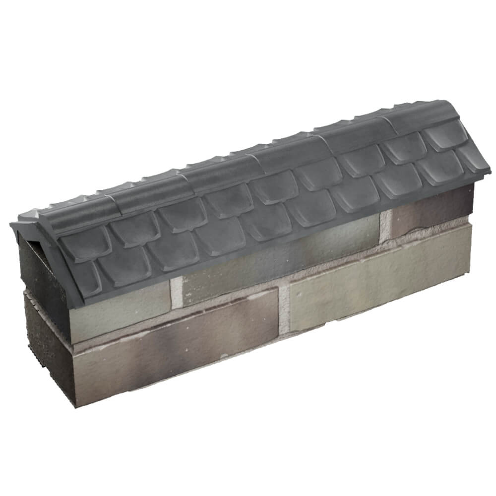 Парапет Zking Эльбрус Серый с посадкой на 0.5 кирпича (130мм) в Менделеевске фото