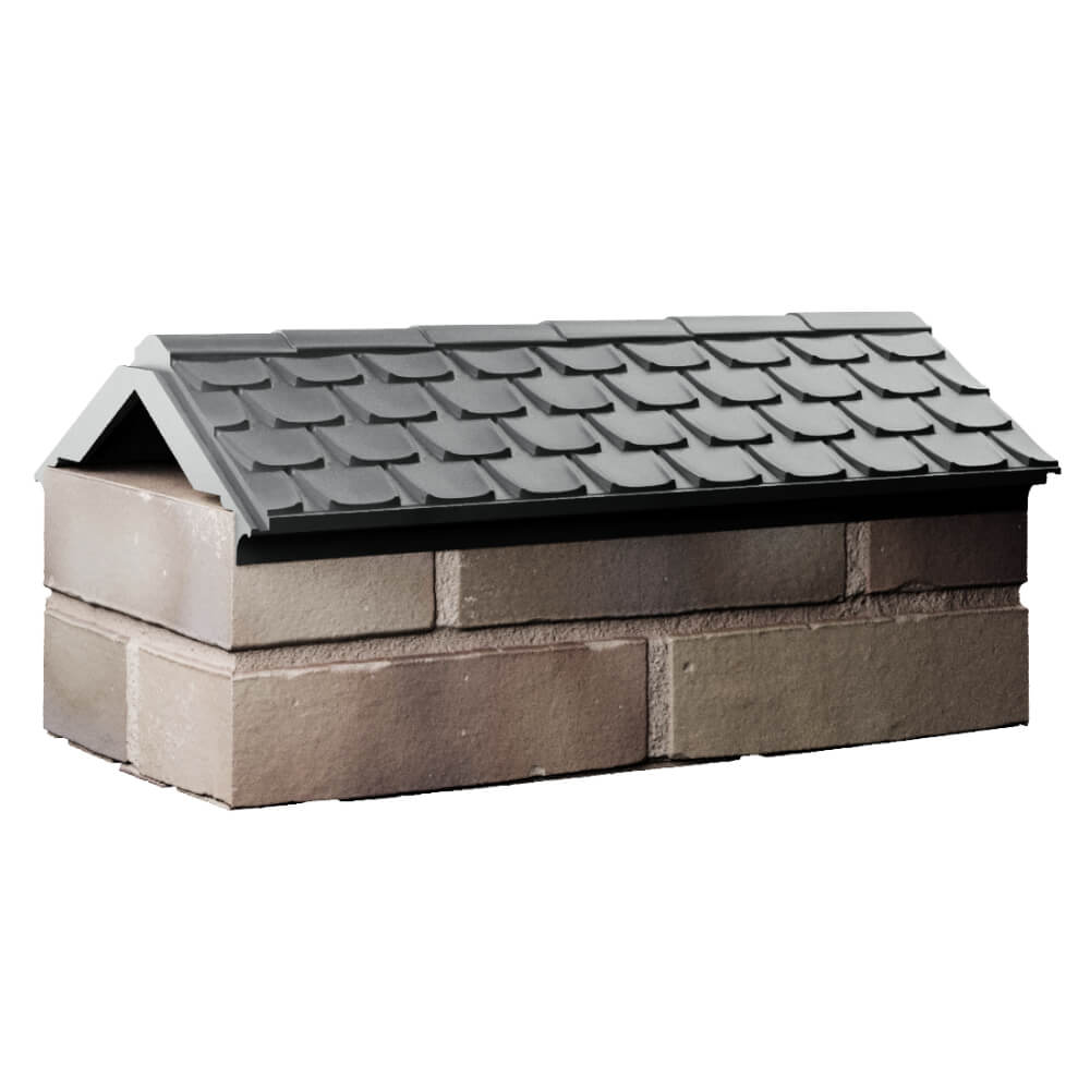 Парапет Zking Эльбрус Серый с посадкой на 1 кирпич (255мм) Менделеевск фото