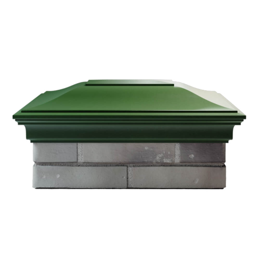 Колпак Zking Монблан Зеленый на столб 2х1.5 кирпича (515х385мм) в Менделеевске фото