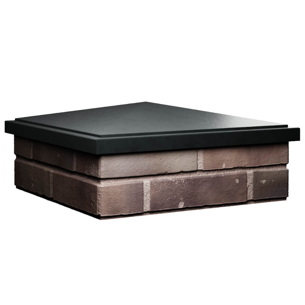 Колпак Zking БонаМоно Черный на столб 2х2 кирпича (515х515, 530х530мм) в Менделеевске фото