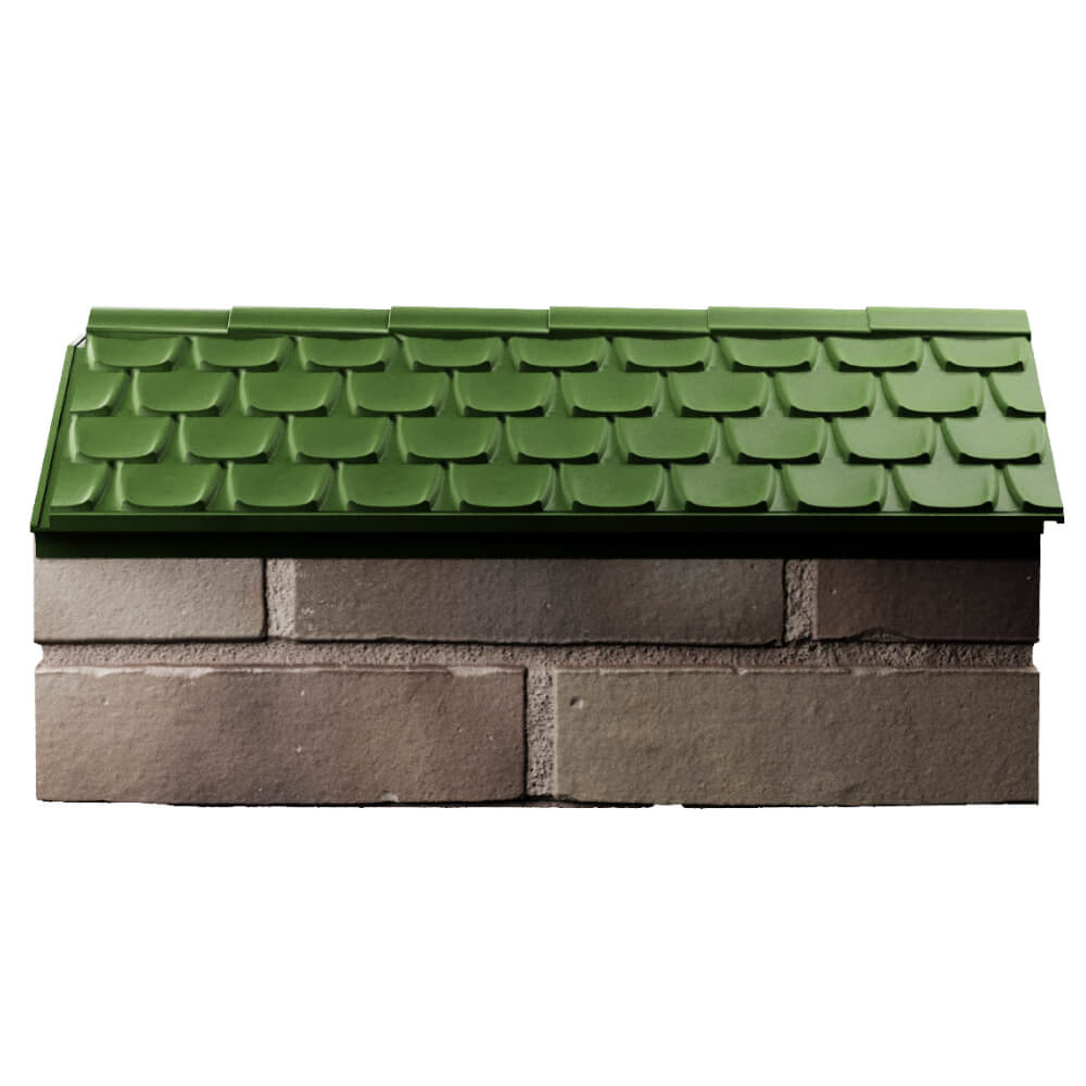 Парапет Zking Эльбрус Зеленый с посадкой на 1 кирпич (255мм) в Менделеевске фото