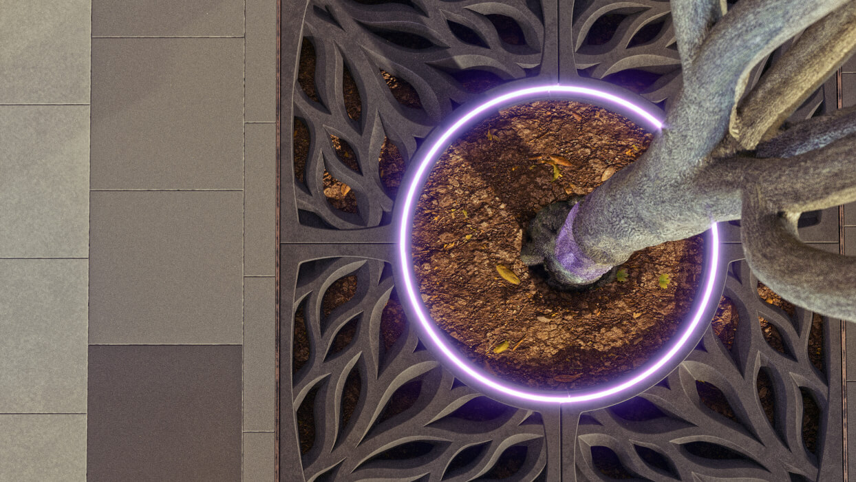 Приствольная решетка для дерева ZKING CRUST 1.2х1.2м Черная в Менделеевске фото