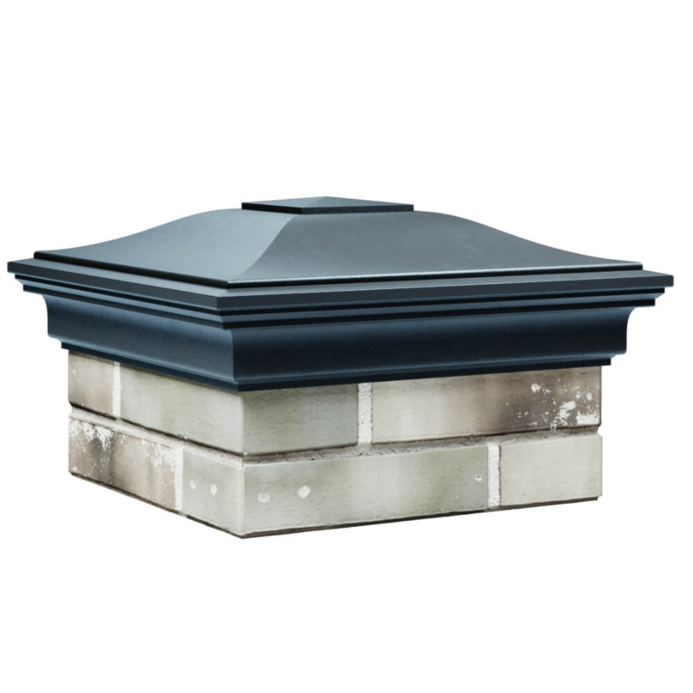 Колпак Zking Монблан Серый на столб 1.5х1.5 кирпича (385х385мм) в Менделеевске фото