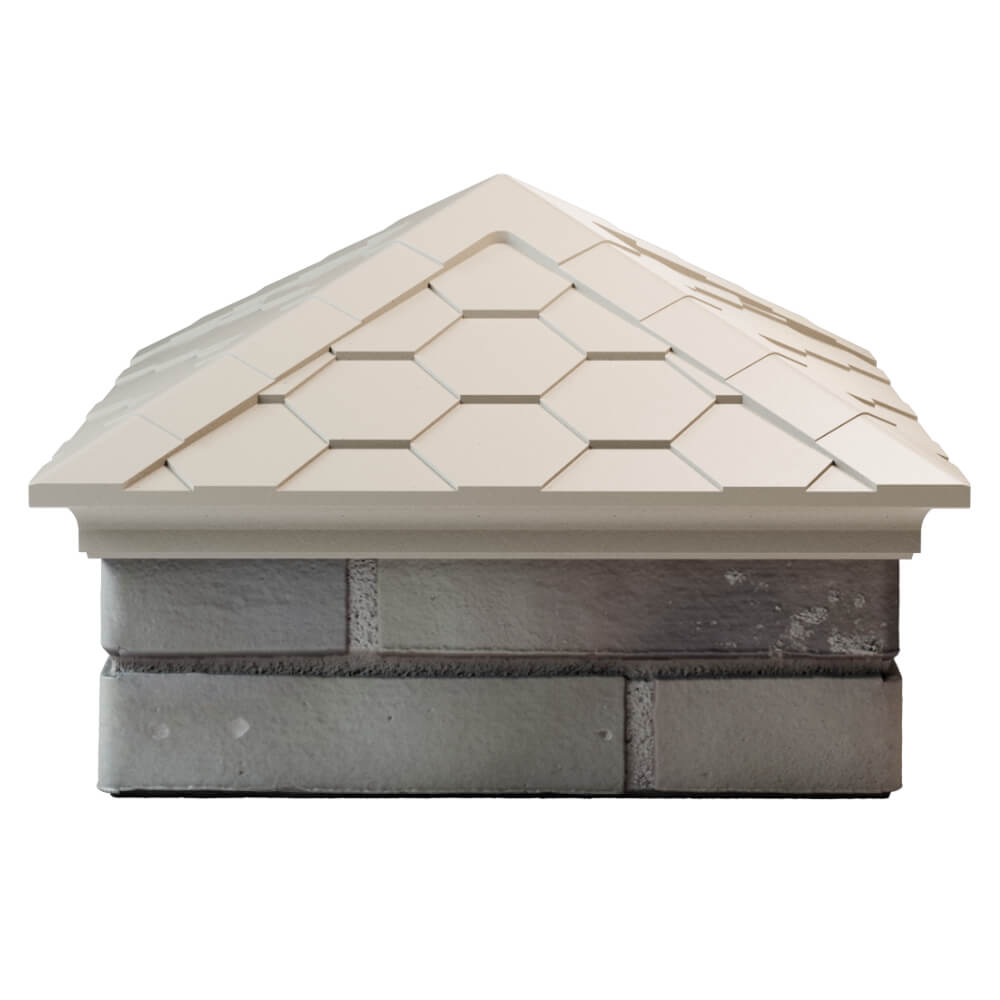 Колпак Zking Эверест Бежевый на столб 1.5х1.5 кирпича (390х390мм) Менделеевск фото