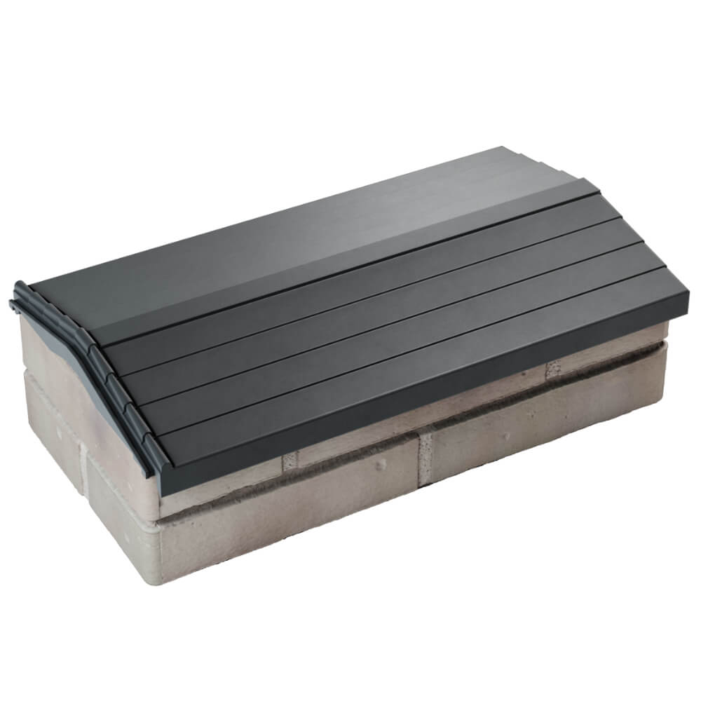 Парапет Zking Бона ХайТек Серый с посадкой на 1 кирпич (200/225/255мм) в Менделеевске фото