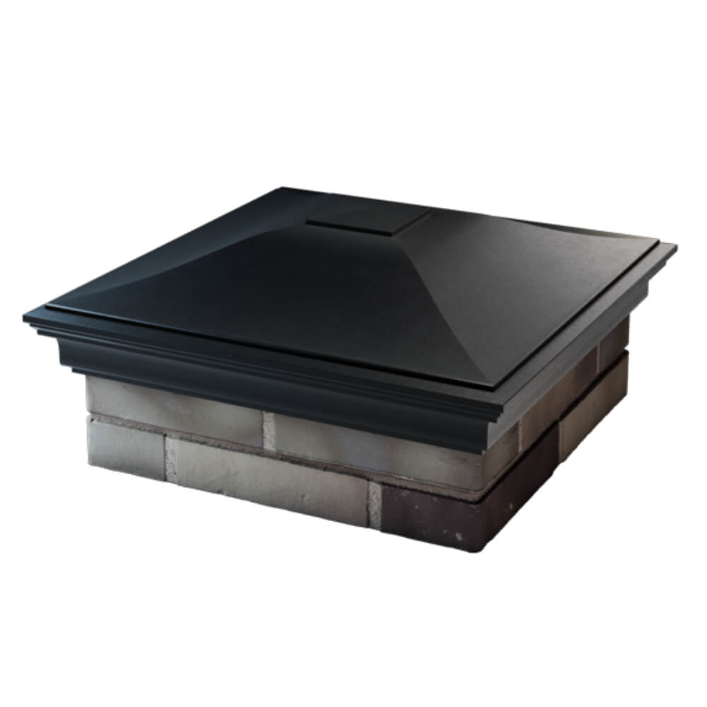 Колпак Zking Монблан Черный на столб 2х2 кирпича (515х515мм) в Менделеевске фото