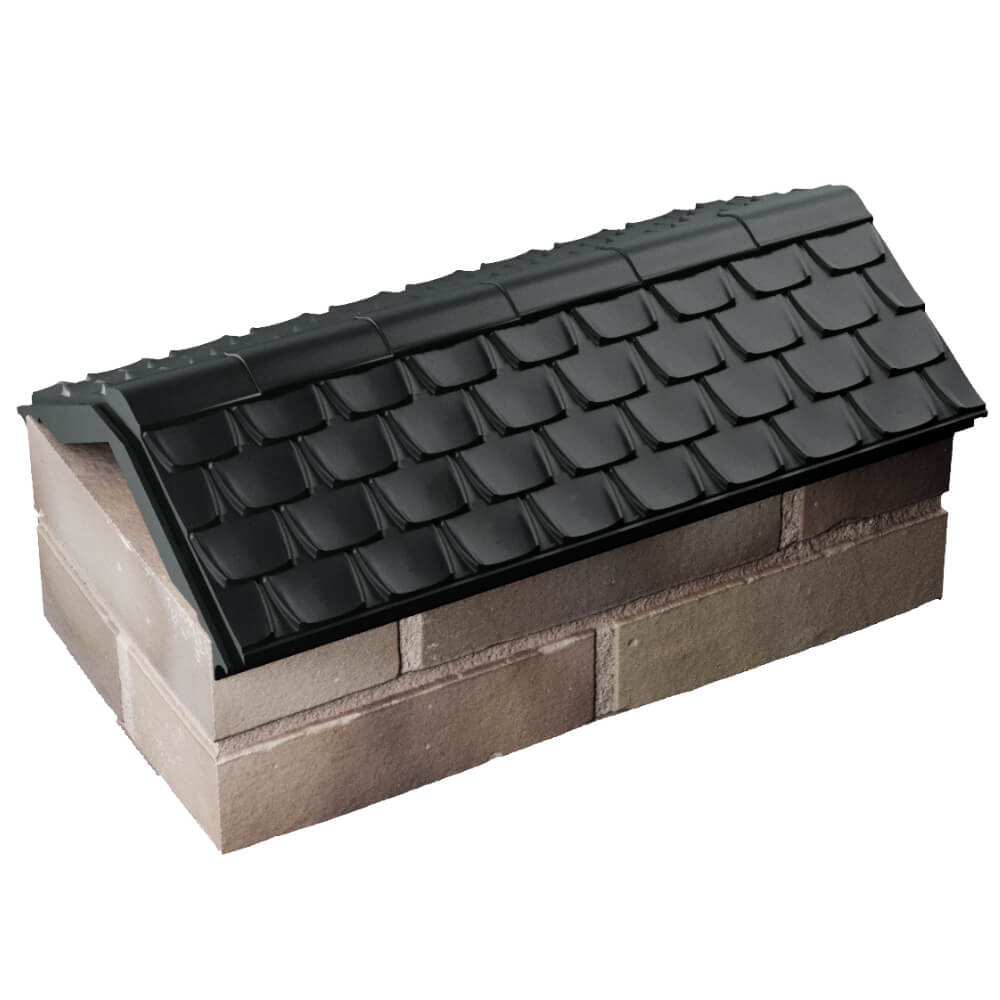 Парапет Zking Эльбрус Черный с посадкой на 1 кирпич (255мм) в Менделеевске фото