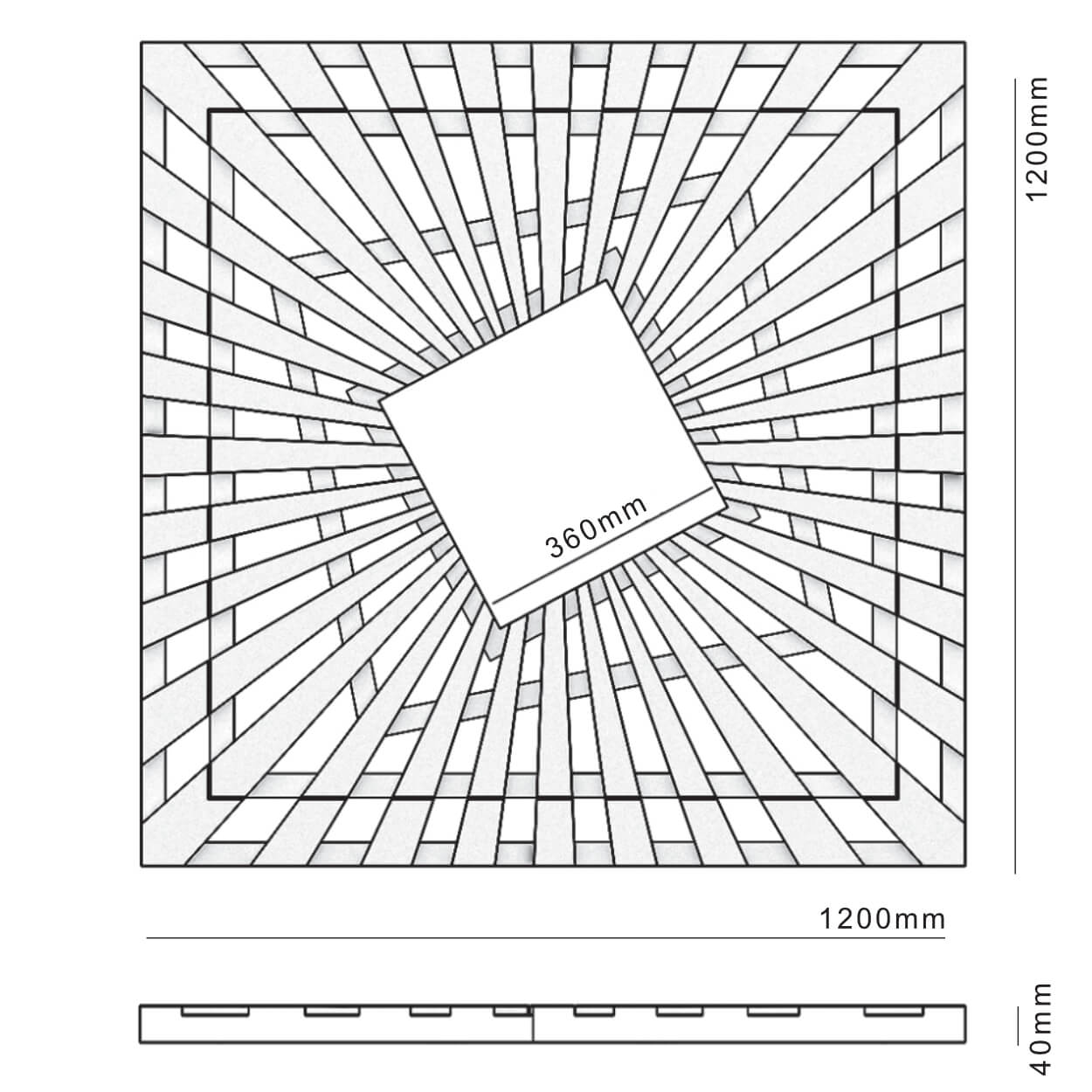 Приствольная решетка для дерева ZKING ATMOSPHERE 1.2х1.2м Черная в Менделеевске фото