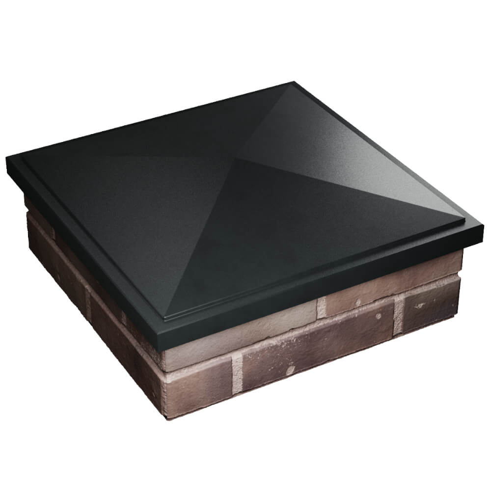 Колпак Zking БонаМоно Черный на столб 2х2 кирпича (515х515, 530х530мм) в Менделеевске фото