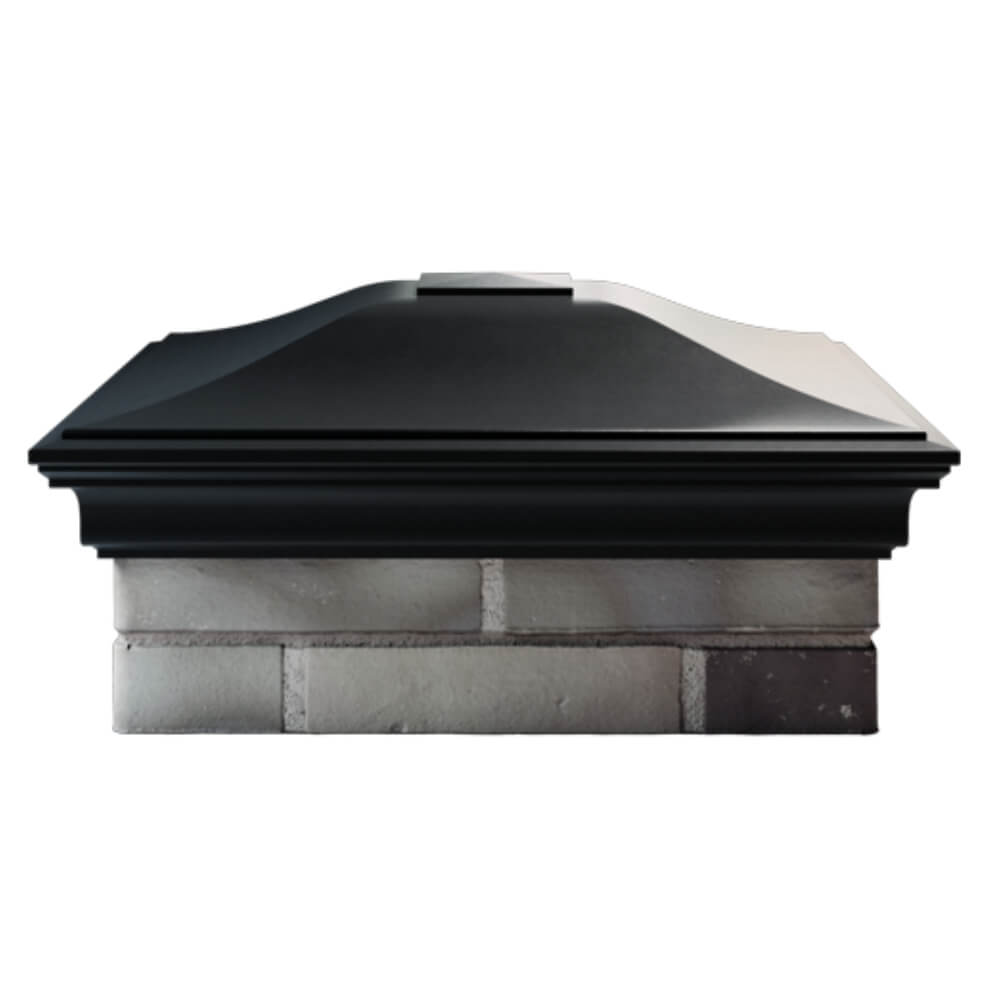 Колпак Zking Монблан Черный на столб 2х2 кирпича (515х515мм) в Менделеевске фото