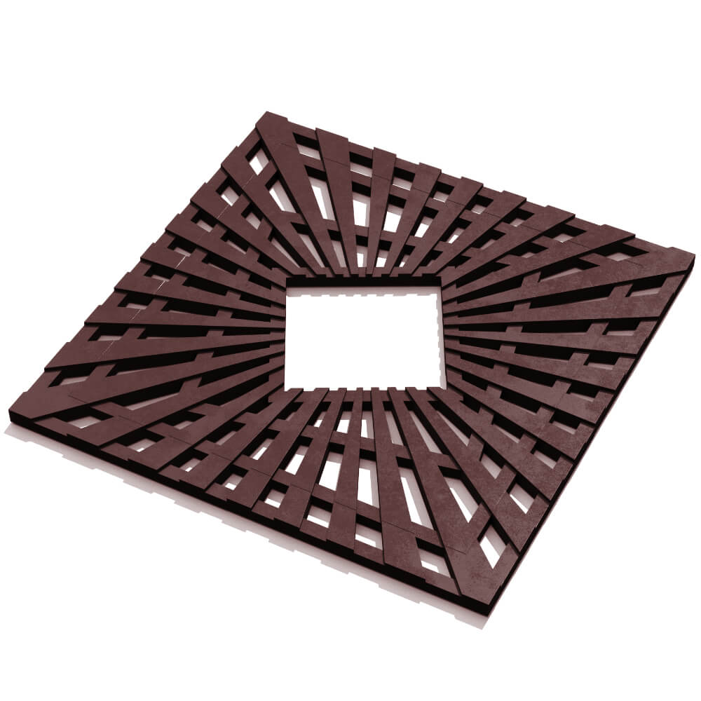 Приствольная решетка для дерева ZKING ATMOSPHERE 1.2х1.2м Коричневая в Менделеевске фото