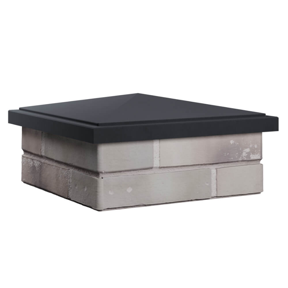 Колпак Zking БонаМоно Серый на столб 1.5х1.5 кирпича (385х385, 400х400мм) в Менделеевске фото