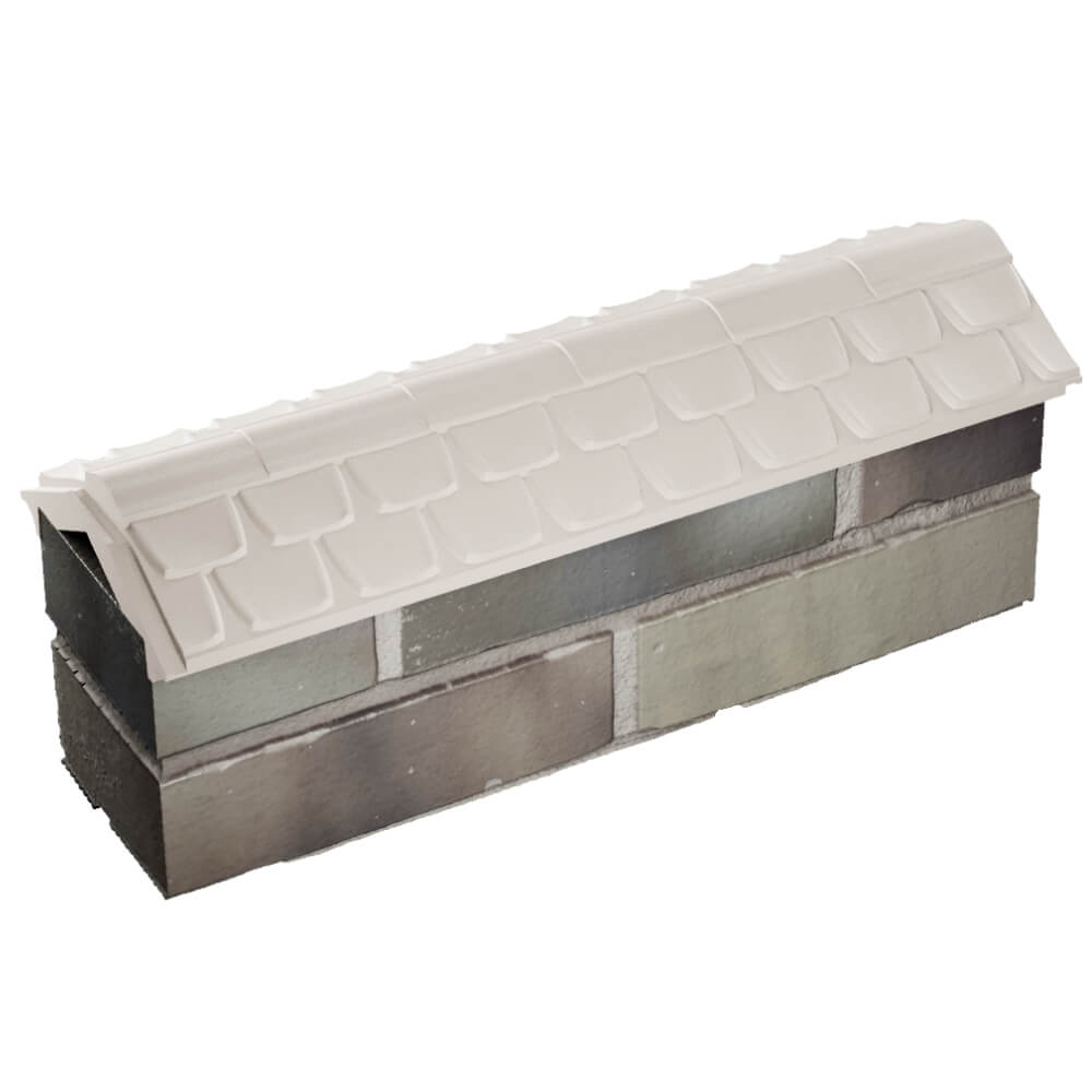 Парапет Zking Эльбрус Бежевый с посадкой на 0.5 кирпича (130мм) в Менделеевске фото