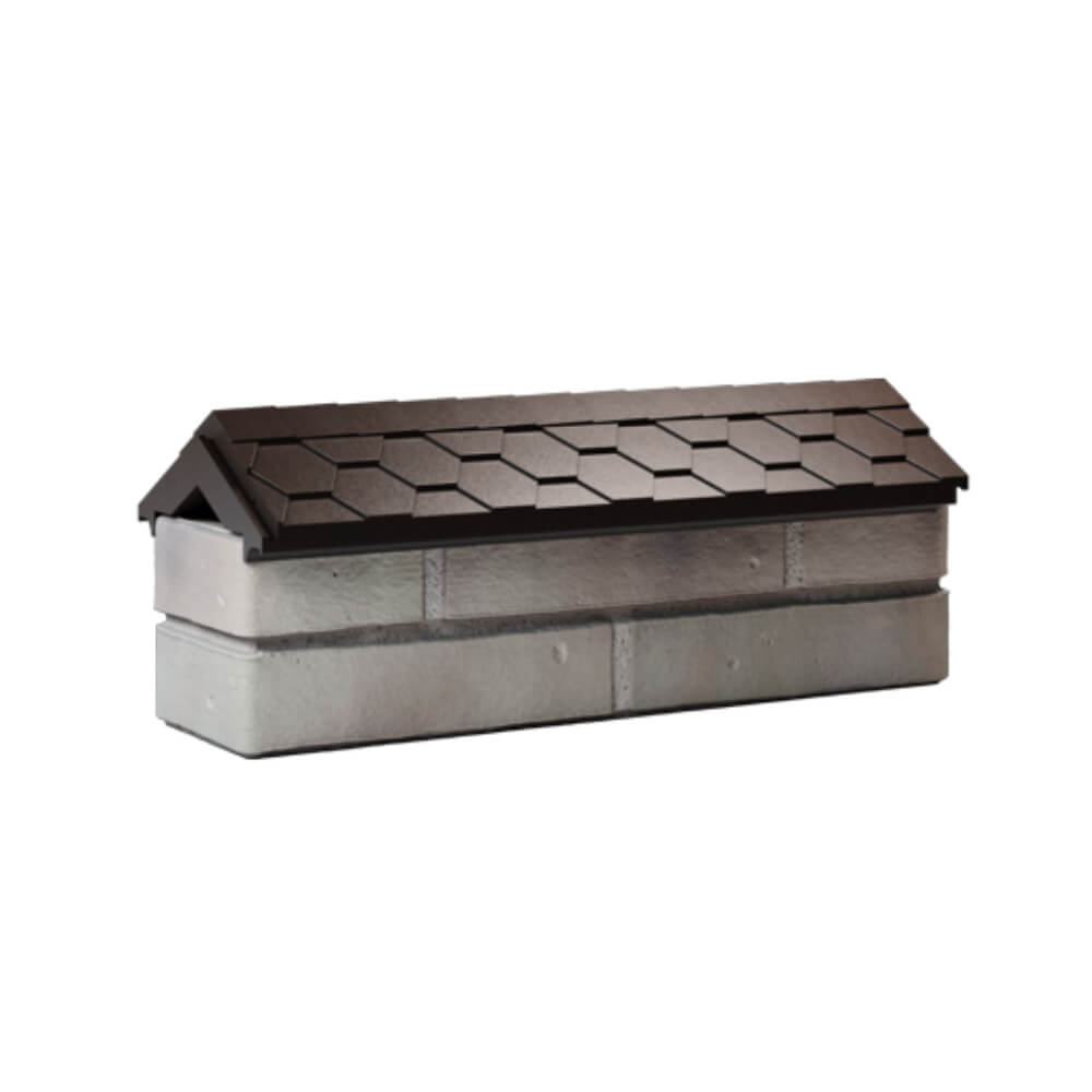 Парапет Zking Эверест Коричневый с посадкой на 0.5 кирпича (130мм) Менделеевск фото