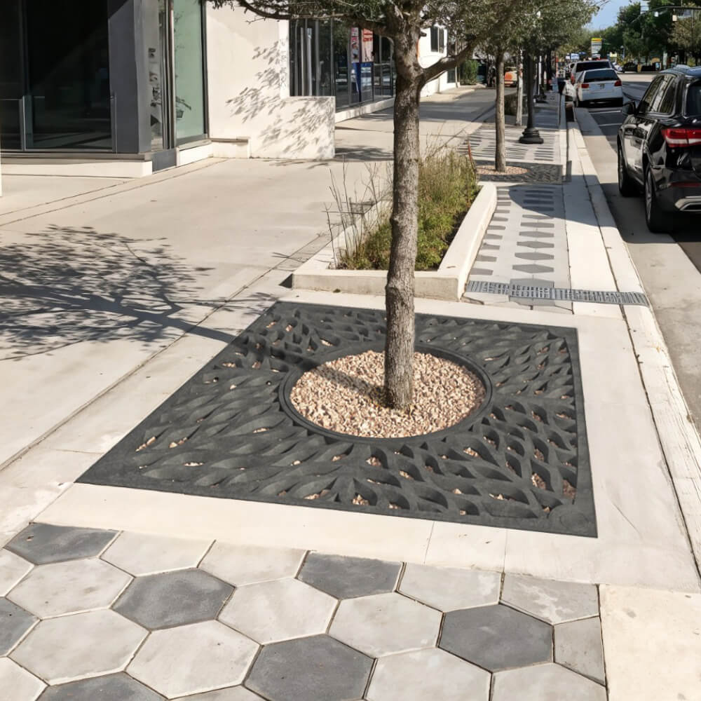 Приствольная решетка для дерева ZKING CRUST 2х2м Черная в Менделеевске фото