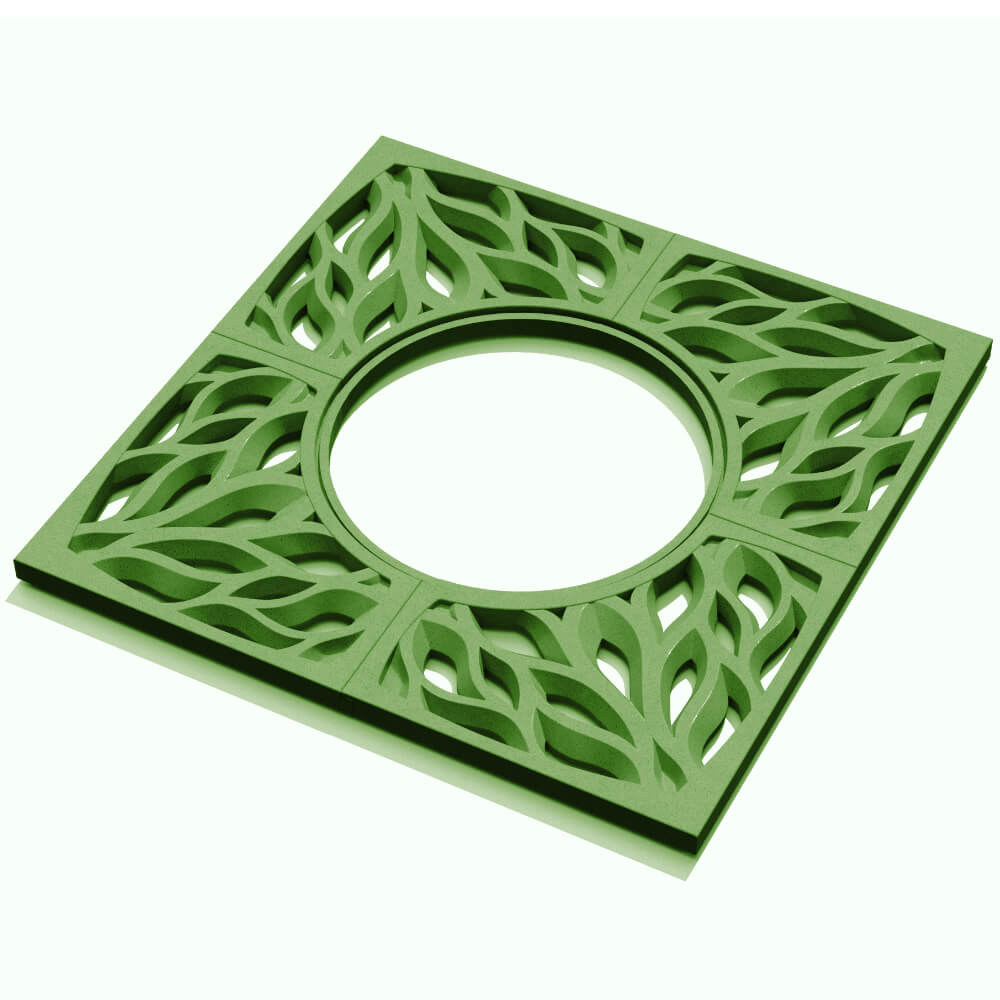 Приствольная решетка для дерева ZKING CRUST 1.2х1.2м Зеленая в Менделеевске фото