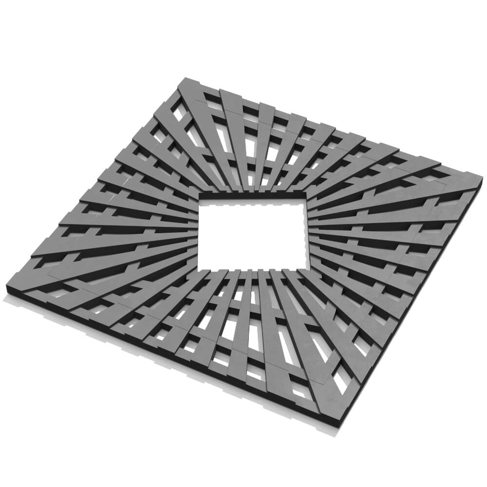 Приствольная решетка для дерева ZKING ATMOSPHERE 1.2х1.2м Серая в Менделеевске фото