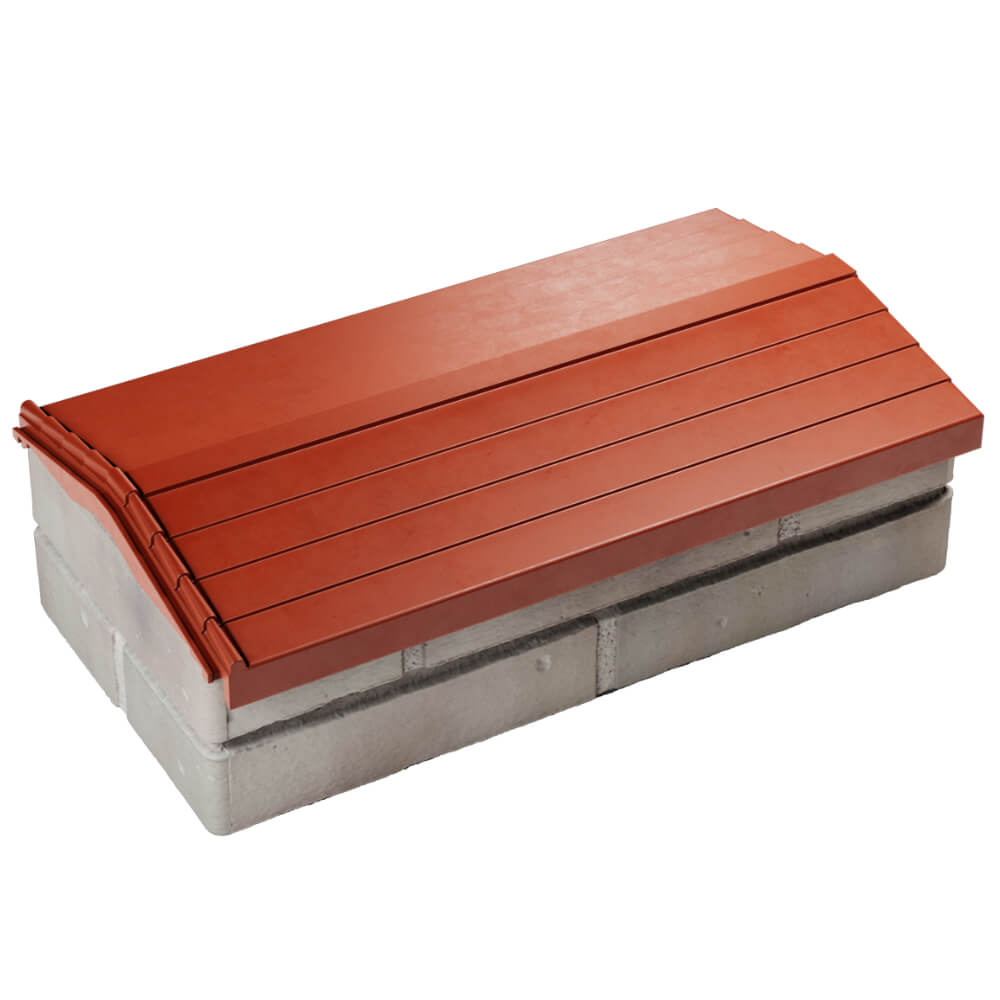 Парапет Zking Бона ХайТек Красный с посадкой на 1 кирпич (200/225/255мм) в Менделеевске фото