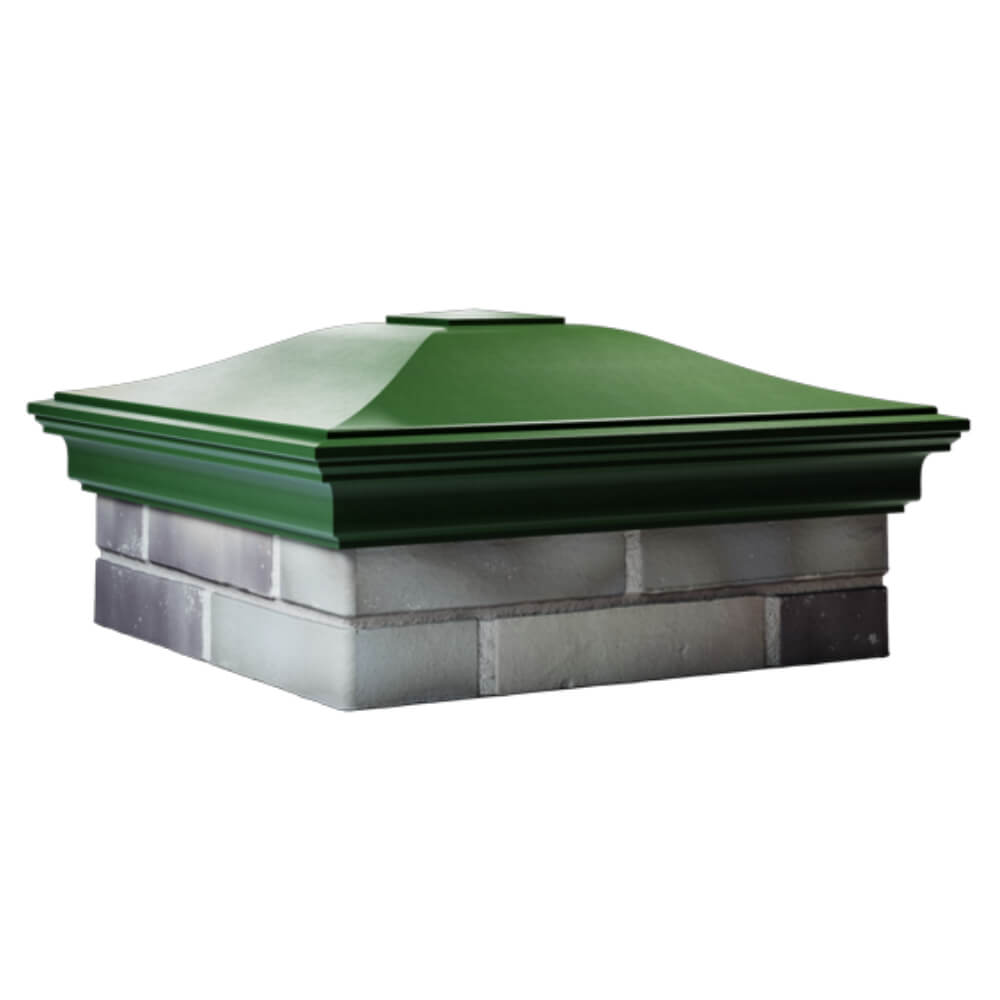 Колпак Zking Монблан Зеленый на столб 2х2 кирпича (515х515мм) в Менделеевске фото