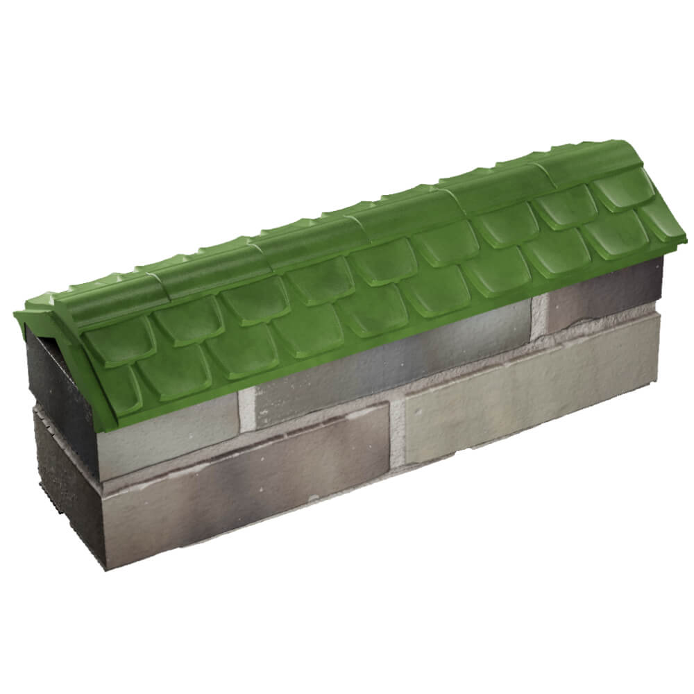 Парапет Zking Эльбрус Зеленый с посадкой на 0.5 кирпича (130мм) в Менделеевске фото